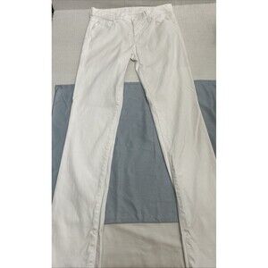 7 For All Mankind Women's Straight Leg Jeans White Sz 27